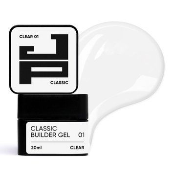 Гель для моделювання нігтів Jerden Proff Classic Builder Gel №01 Clear 20 мл 0000000020745 фото