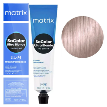 Крем-фарба Matrix SoColor Pre-Bonded Permanent №UL-M Ультраблонд мокко 90 мл 0000000022757 фото