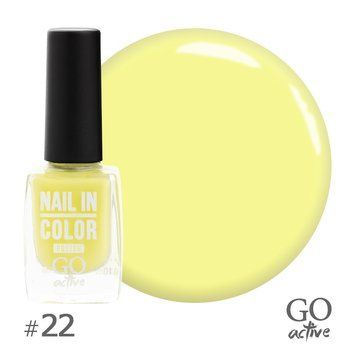 Лак для нігтів GO Active Nail in Color №22 Жовтий 10 мл 0000000007011 фото