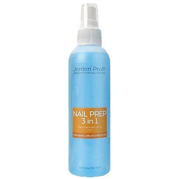 Подготовитель ногтя Jerden Proff Nail Prep 3 in 1 200 мл 0000000016676 фото