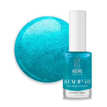 Лак для стемпінгу Adore Stamp №13 Turquoise 8 мл 0000000016249 фото