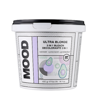 Порошок для обесцвечивания волос на основе глины Mood Ultra Blonde 3in1 Bleach 400 гр 0000000022839 фото
