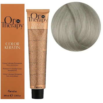 Крем-фарба безаміачна для волосся Fanola Oro Therapy №10/1 Blonde platinum ash 100 мл 0000000000484 фото