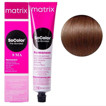 Крем-фарба Matrix SoColor Pre-Bonded Cream Permanent №8MA Світлий блондин мокка попелястий 90 мл 0000000022490 фото