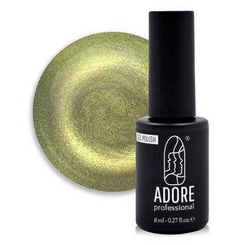 Гель-лак для нігтів Adore Gel Polish Cat's Eye Magnetic №04 Оливково-золотавий онікс 8 мл 0000000017123 фото