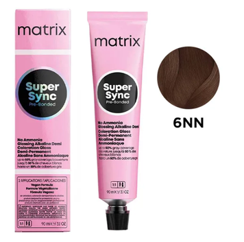 Крем-фарба безаміачна Matrix Super Sync Pre-Bonded №6NN Dark blonde natural intense 90 мл 0000000021176 фото