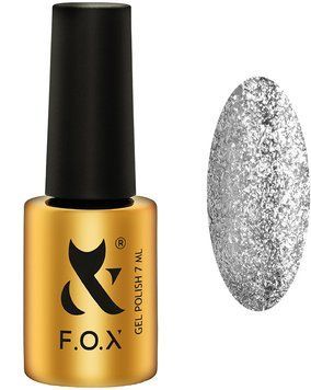 Гель-лак для ногтей FOX Brilliance №001 Холодный серебряный 7 мл 0000000023024 фото