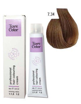 Крем-фарба для волосся Tiare Color №7.34 Golden copper blonde 60 мл 0000000006620 фото