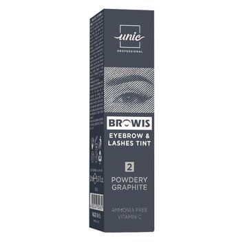 Фарба для вій та брів Unic Browis Eyebrow & Lashes Tint №2 Powdery Graphite 20 мл 0000000022764 фото