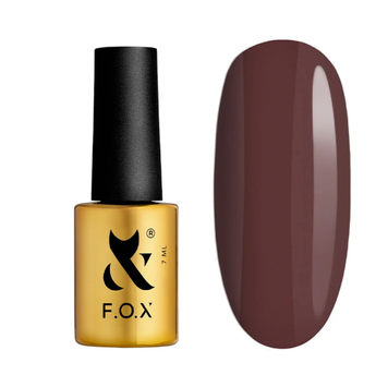 Гель-лак для ногтей F.O.X Mocha Mousse №108 Идеальный классический шоколад 7 мл 0000000023084 фото