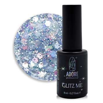 Гель-лак для ногтей Adore Gel Polish Glitz Me №07 Discoball 8 мл 0000000017086 фото