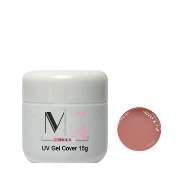 Гель камуфляжний для нарощування нігтів MG Nail UV Gel Medium 15 мл 0000000017587 фото