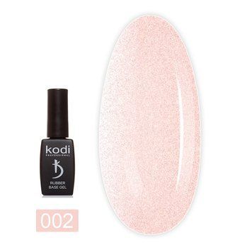 Основа кольорова Kodi Professional Color Rubber Base Gel Opal №002 Пудра з шимером 8 мл 0000000015704 фото