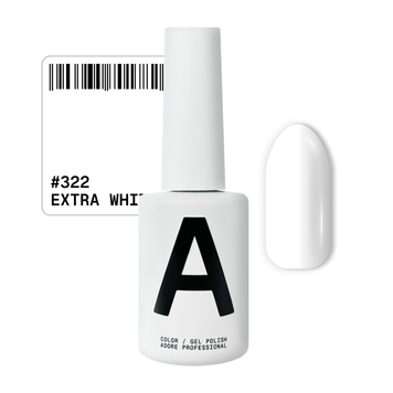 Гель-лак для ногтей ADORE Gel Polish №322 Extra White 12 мл 0000000023387 фото
