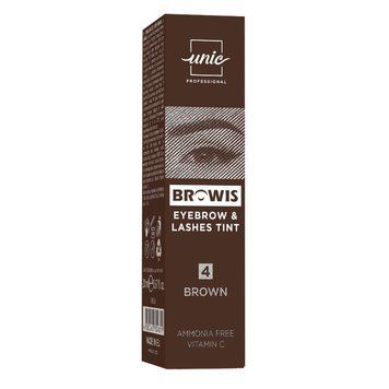 Фарба для вій та брів Unic Browis Eyebrow & Lashes Tint №4 Brown 20 мл 0000000022766 фото
