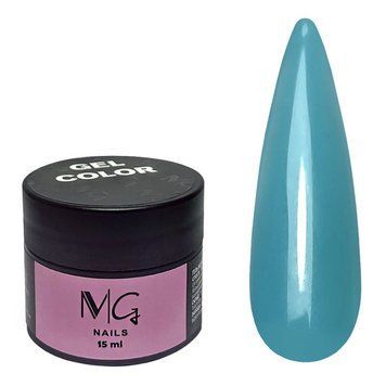 Гель кольоровий для нігтів MG Nail Color Gel №05 Бірюзовий 15 мл 0000000020496 фото