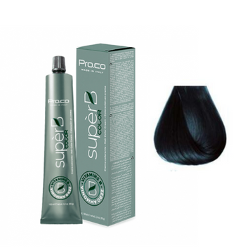 Фарба для волосся безаміачна Pro.Color Super B Hair Color Cream №1.11 Blue Black 100 мл 0000000017287 фото
