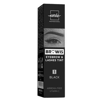 Фарба для вій та брів Unic Browis Eyebrow & Lashes Tint №1 Black 20 мл 0000000022763 фото