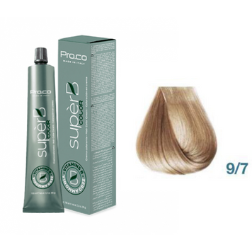 Краска для волос безаммиачная Pro.Color Super B Hair Color Cream №9.7 Beige Very Light Blond 100 мл 0000000017371 фото