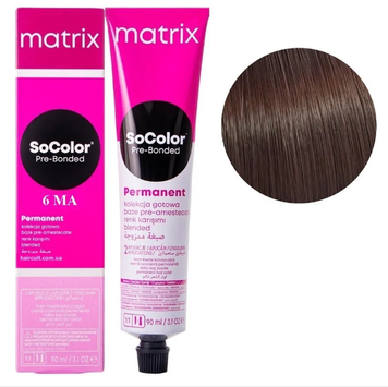 Крем-фарба Matrix SoColor Pre-Bonded Cream Permanent №6MA Темний попелястий блондин мокко 90 мл 0000000022502 фото