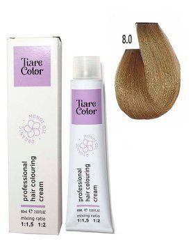 Крем-краска для волос Tiare Color №8.0 Light blonde 60 мл 0000000006646 фото