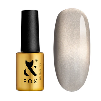 Гель-лак для ногтей F.O.X. Cat Eye №006 Холодный светло-серый-бежевый 7 мл 0000000023093 фото