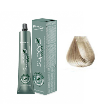 Фарба для волосся безаміачна Pro.Color Super B Hair Color Cream №10.1 Lightest Ash Blond 100 мл 0000000017289 фото