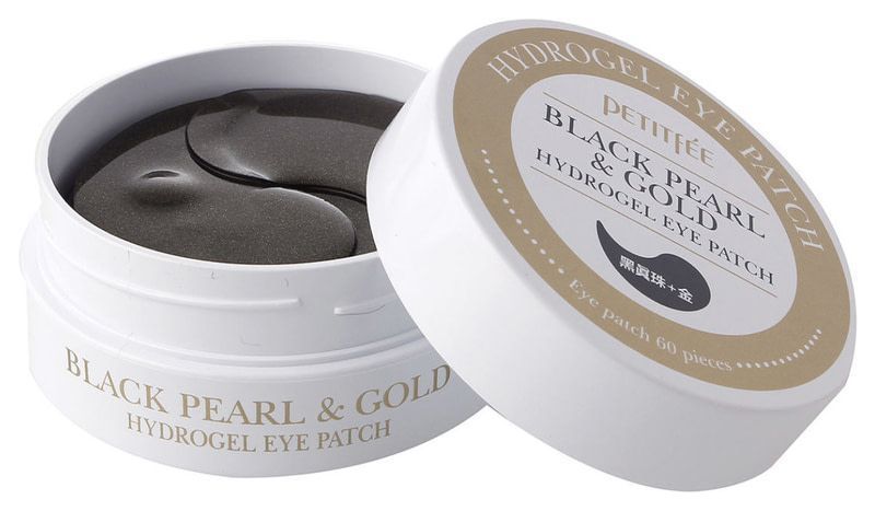 Патчі гідрогелеві під очі Petitfee Black Pearl & Gold Hydrogel Eye Patch 60 шт 0000000010295 фото
