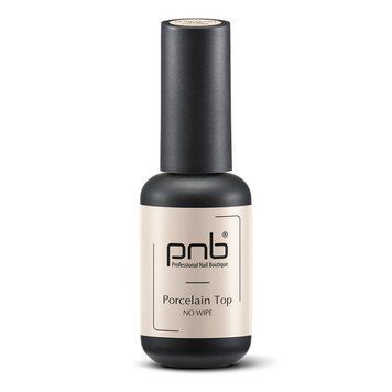 Закрепитель для гель-лака PNB Top Porcelain No Wipe молочный 8 мл 0000000004898 фото