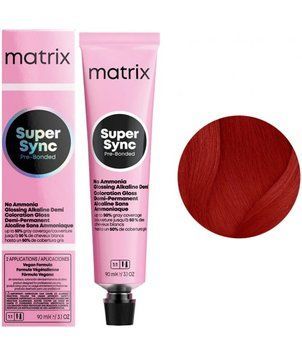 Крем-краска безаммиачная Matrix Super Sync Pre-Bonded №6RC+ Dark red-copper blond 90 мл 0000000021961 фото