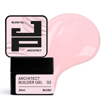 Гель для нігтів густий Jerden Proff Architect Builder Gel №02 Blush 20 мл 0000000022622 фото