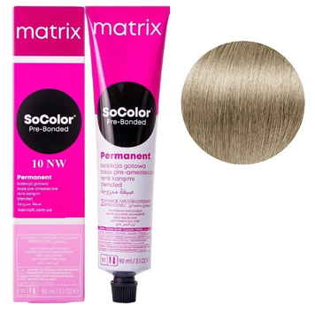 Крем-фарба Matrix SoColor Pre-Bonded Cream №10NW Натуральний теплий дуже світлий блонд 90 мл 0000000022550 фото