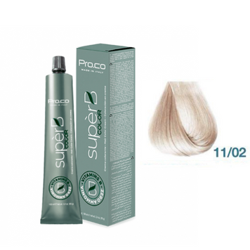 Фарба для волосся безаміачна Pro.Color Super B Color Cream №11.02 Pearl Very Light Blond 100 мл 0000000017294 фото