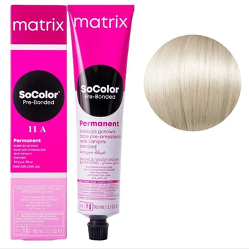 Крем-фарба Matrix SoColor Pre-Bonded Cream №11A Ультра світлий блондин попелястий 90 мл 0000000022456 фото