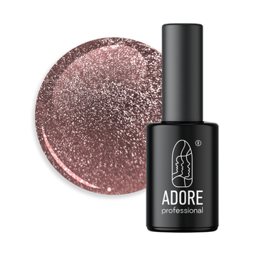 Гель-лак для ногтей Adore Gel Polish Сат's Eye Crystal Flash №С-09 Каштановый 8 мл 0000000021103 фото