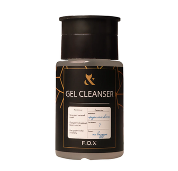 Засіб для видалення дисперсійного шару FOX Gel Cleanser 80 мл 0000000023050 фото
