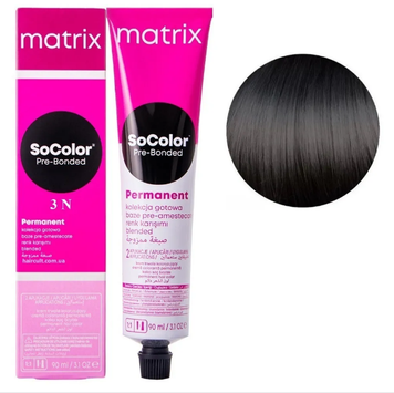 Крем-фарба Matrix SoColor Pre-Bonded №3N Dark brown natural 90 мл 0000000022429 фото
