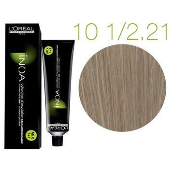 Крем-фарба L'Oreal Professionnel INOA 10-1/2,21 Дуже дуже світлий перламутрово попелястий 60 мл 0000000005907 фото