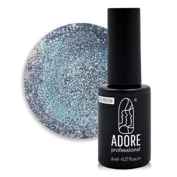 Гель-лак для ногтей Adore Gel Polish Cat's Eye Wild №463 Голубо-платиновые переливы 8 мл 0000000021126 фото