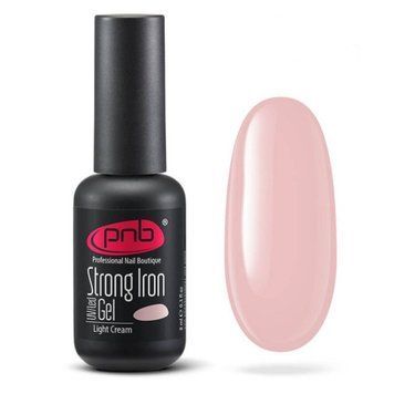 Гель моделирующий PNB Strong iron gel light cream светло кремовый 8 мл 0000000002990 фото
