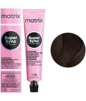 Крем-фарба безаміачна Matrix Super Sync Pre-Bonded №3N Dark brown natural 90 мл 0000000020942 фото