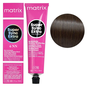 Крем-фарба безаміачна Matrix Super Sync Extra Pre-Bonded №6NN Dark Blond Natural Intense 90 мл 0000000022423 фото