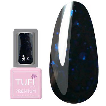 Гель-лак для нігтів TUFI profi PREMIUM SEA №19 Синій оксамит 8 мл 0000000022130 фото