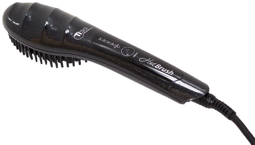 Термощетка для выпрямления волос Tico Professional Hot Brush черная 0000000013369 фото