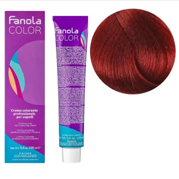 Крем-краска для волос Fanola №7/66 Dark blonde intense red 100 мл 0000000006644 фото