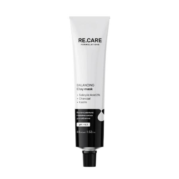 Маска глиняная балансировочная для лица Re.Care Balancing Clay Mask 45 мл 0000000023480 фото
