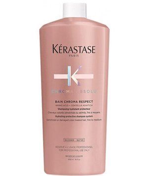 Шампунь для окрашенных тонких волос Kerastase Chroma Absolu Bain Chroma Respect 1000 мл 0000000016348 фото