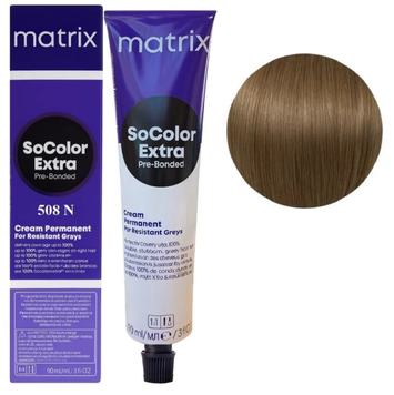 Крем-фарба для волосся Matrix Socolor Beauty Extra №508N Світлий коричневий 90 мл 0000000022518 фото