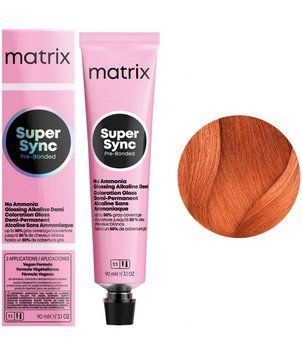Крем-фарба безаміачна Matrix Super Sync Pre-Bonded №7CC+ Intense copper blonde 90 мл 0000000020947 фото