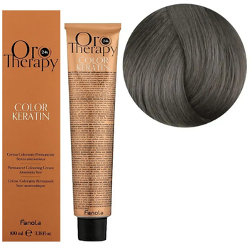 Крем-краска безаммиачная для волос Fanola Oro Therapy №7/1 Ash Blonde 100 мл 0000000000521 фото
